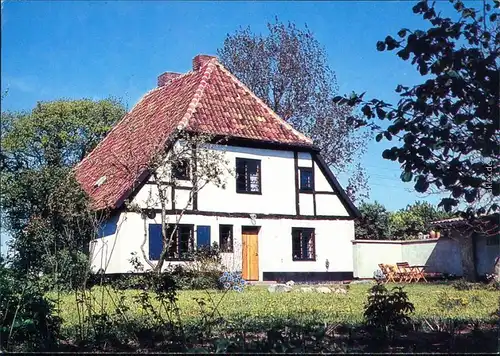 Ansichtskarte Prerow Fischerhaus auf dem Darß 1988