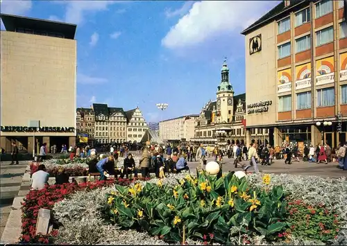 Ansichtskarte Zentrum-Leipzig Messehaus Dresdner-Hof 1987