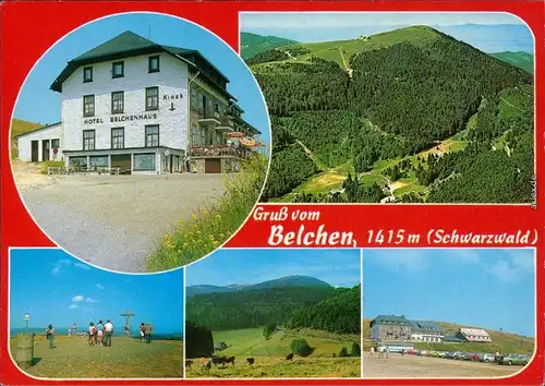 Ansichtskarte Aitern Hotel Blechenhaus, Berg Blechen, Panorama-Ansichten 1986