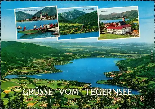 Tegernsee (Stadt) Luftbild - Tegernsee, Rottach-Egern, Bad Wiessee, Gemund 1967