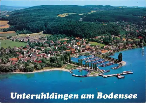 Ansichtskarte Uhldingen-Mühlhofen Luftbild mit Yachthafen 1993