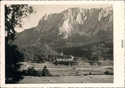 Ansichtskarte Elmau Schloß 1956