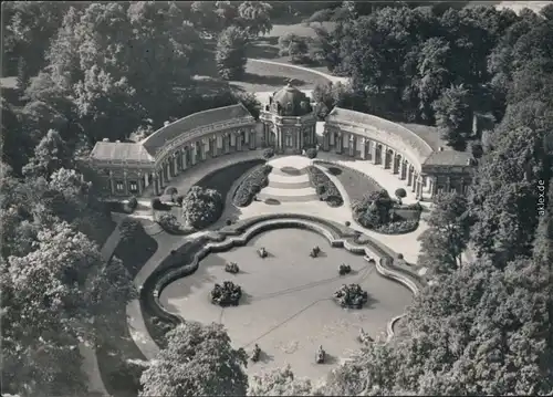 Ansichtskarte Bayreuth Luftbild: Eremitage - Neues Schloss 1960