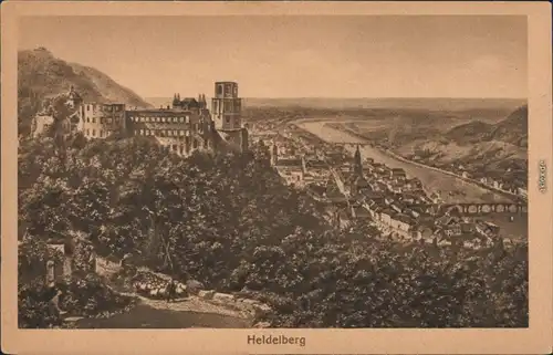 Ansichtskarte Heidelberg Heidelberger Schloss - Ruine 1922 