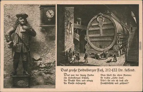 Das große heidelberger Fass mit Gedicht 2 Bild