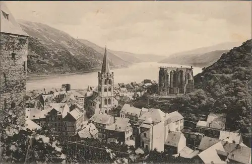 Ansichtskarte Bacharach Panorama-Ansicht 1909