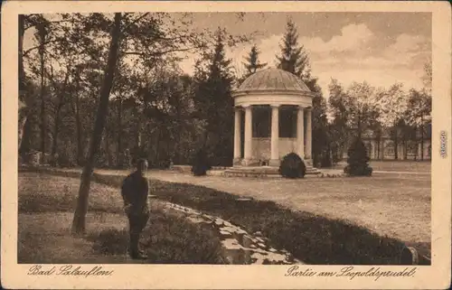 Bad Salzuflen Kurpark - Partie am Leopoldsprudel - Pavillon 1928 