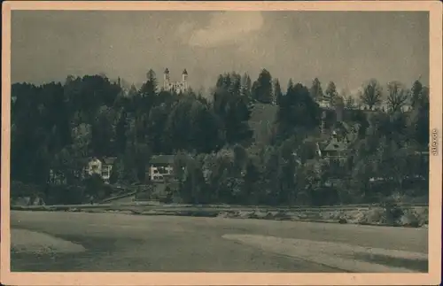 Ansichtskarte Bad Tölz Panorama-Ansicht - Blick auf Kalvarienbergkirche 1921