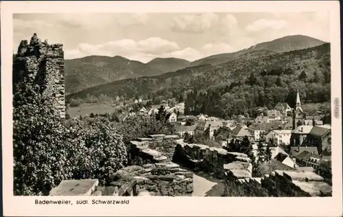 Ansichtskarte Badenweiler Panorama-Ansicht 1955