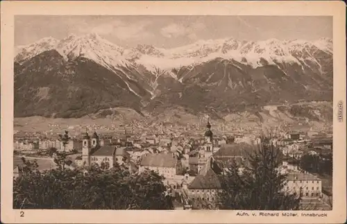 Ansichtskarte Innsbruck Panorama-Ansicht vom Berg Isel 1932