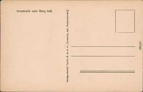 Ansichtskarte Innsbruck Panorama-Ansicht vom Berg Isel 1932