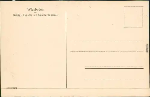 Wiesbaden Hessisches Staatstheater (königliches Hoftheater) 1912