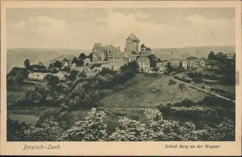 Ansichtskarte Burg an der Wupper-Solingen Schloss 1926