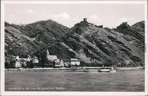 Bornhofen-Kamp-Bornhofen Panorama-Ansicht und die feindlichen Brüder 1934