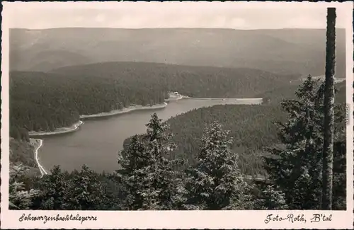 Ansichtskarte Forbach (Baden) Schwarzenbach-Talsperre 1932