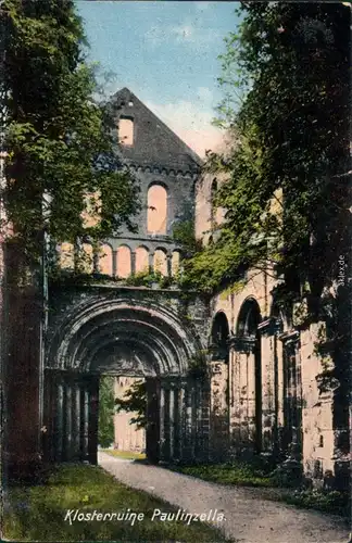 Ansichtskarte Paulinzella-Stadtilm Klosterruine Paulinzella 1920