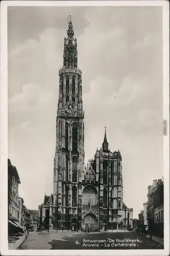 Ansichtskarte Antwerpen Anvers Kathedrale zu Antwerpen / Hofkirche 1934