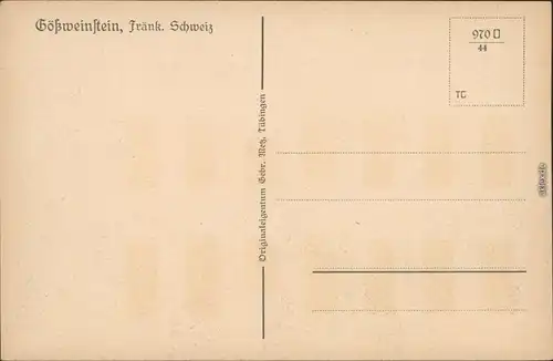 Ansichtskarte Gößweinstein Schloss Gößweinstein 1929