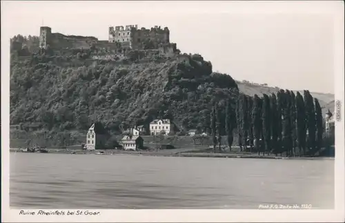 Ansichtskarte Sankt Goar am Rhein Burgruine Rheinfels 1934