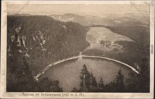 Luftbild Ansichtskarte Feldberg Feldsee 1922