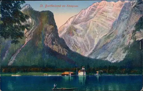 St. Bartholomä-Schönau am Königssee St. Bartholomä am Königssee - Zeichnung 1924