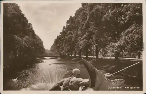 Ansichtskarte Düsseldorf Königsallee - Kanal 1931