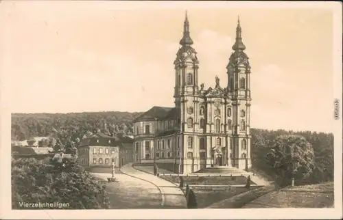 Ansichtskarte Bad Staffelstein Wallfahrtskirche Basilika Vierzehnheiligen 1942