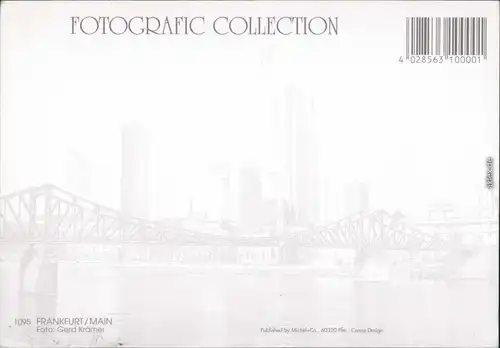 Frankfurt am Main Panorama-Ansicht - Skyline in der Dämmerung 1995