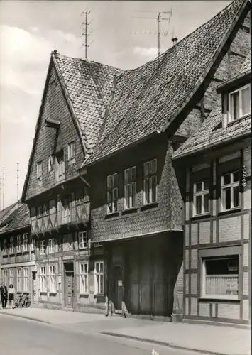 Ansichtskarte Salzwedel Fachwerkhaus in der Straße der Jugend 1974