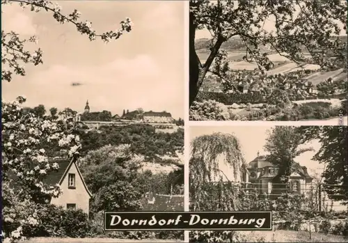 Dornburg-Dornburg-Camburg Panorama-Ansichten, Dornburger Schloss 1971