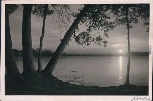 Ansichtskarte Höfer Sonnenuntergang 1956