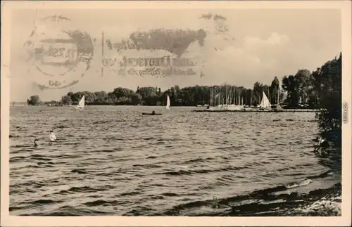 Kirchmöser-Brandenburg an der Havel Möser See - Bootsliegeplatz 1957