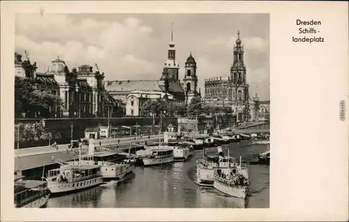 Ansichtskarte Blasewitz-Dresden Dampfschiff - Landungsplatz 1956