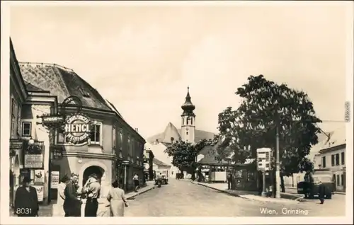 Ansichtskarte Grinzing-Wien Pfarrkirche 1930