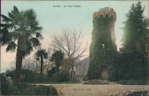 Ansichtskarte Alais Alès Der alte Turm (Le Tour Vieille) 1910