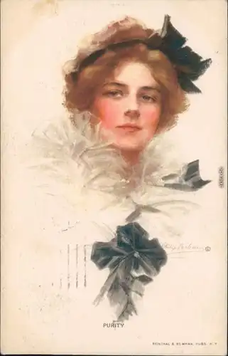 Ansichtskarte  Künstlerkarte: Frau Kunst Mode Zeitgeschichte 1914