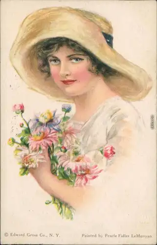 Ansichtskarte  Künstlerkarte: American Girl Kunst Mode Zeitgeschichte xx  1914