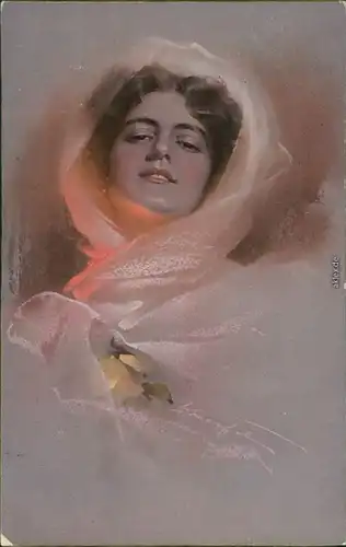 Ansichtskarte  Künstlerkarte: Frau 1910