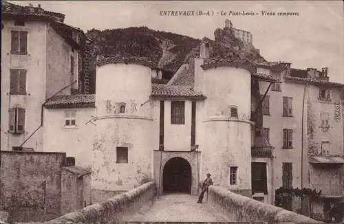 Ansichtskarte Entrevaux Le Pont Levis - Vieux remparts 1931 