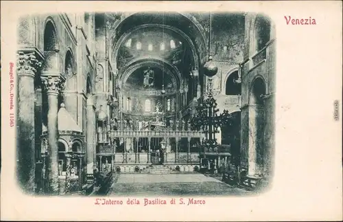 Ansichtskarte Venedig Venezia Markusdom (Basilica di San Marco) 1908