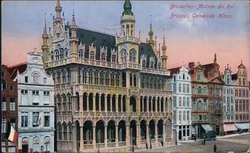 Ansichtskarte Brüssel Bruxelles Gemeinde Haus 1916