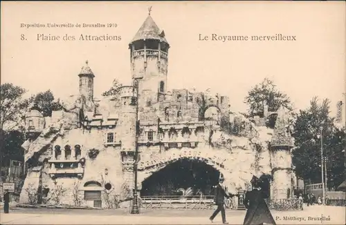 Ansichtskarte Brüssel Bruxelles Plaine Le Royaume merveilleux - EXPO 1910 