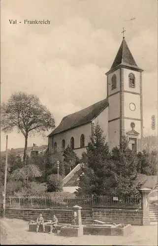 Ansichtskarte Val Kirche 1915