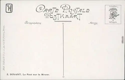 Ansichtskarte Dinant Dinant Pont sur la Meuse/Brücke sur la Meuse 1918