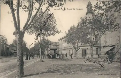 Ansichtskarte Alais Alès Lycée de Garcons/Jungengymnasium 1905