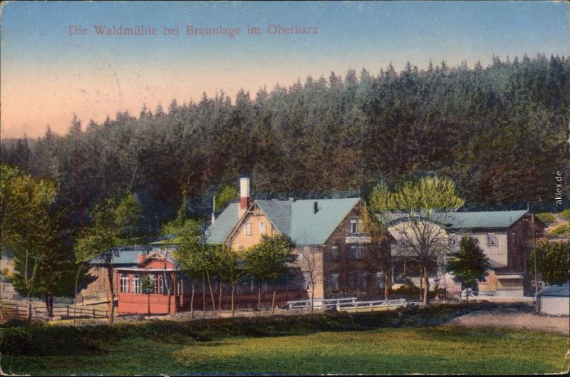 Ansichtskarte Braunlage Waldmuhle 1916 Nr 94171 Oldthing