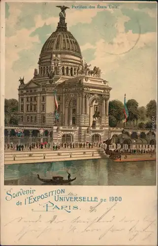 Ansichtskarte Paris Expo: Pavillon der Vereinigten Staaten 1900