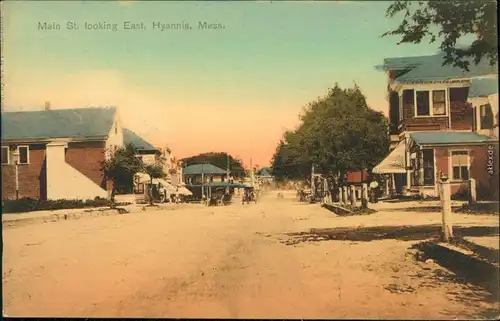 Ansichtskarte Hyannis (Massachusetts) Main Street/Hauptstraße 1912 