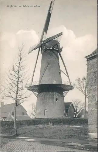 Ansichtskarte Izegem (Iseghem) Yzegem Straßenpartie - Windmühle 1918 