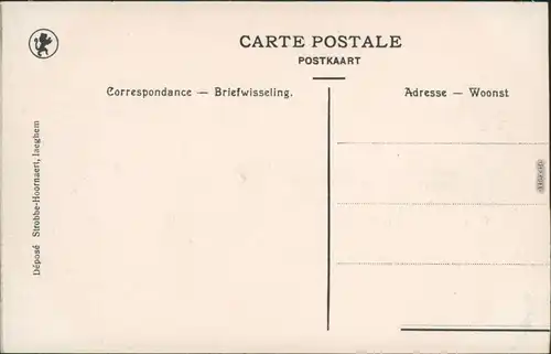 Ansichtskarte Izegem (Iseghem) Yzegem Straßenpartie - Windmühle 1918 